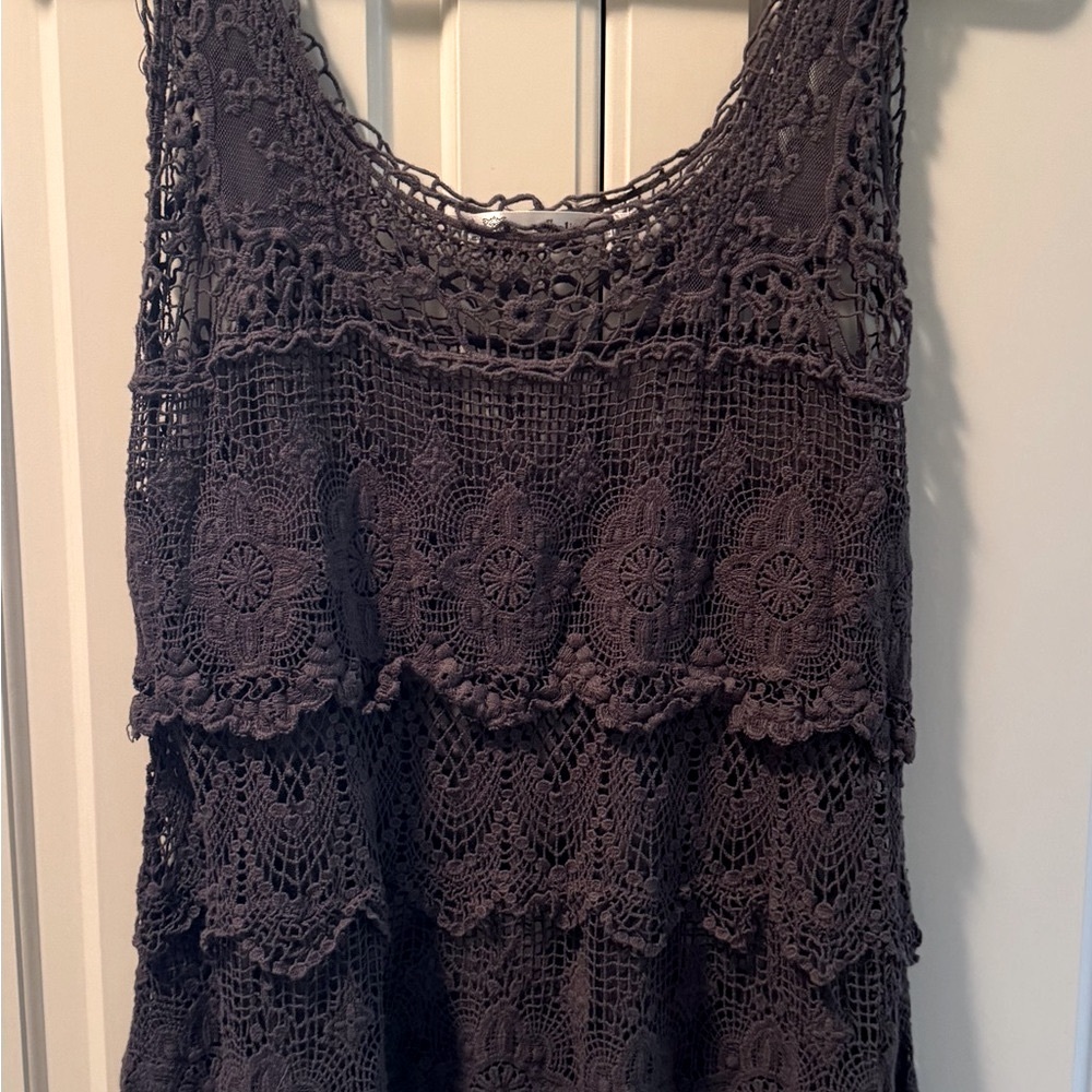 Lace Crochet Sleeveless Top